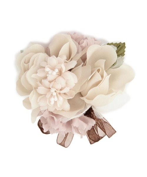 ブーケのようなコサージュ/金具はピンとクリップの2WAY仕様/「入園式