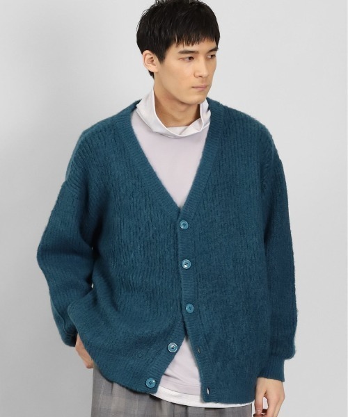 semantic design(セマンティックデザイン)の「【オーバーサイズ ウォッシャブル】セマンティックデザイン モヘアライク BIGニットカーディガン(カーディガン/ボレロ・メンズ・ブラック/ボルドー/ホワイト/ブルー系その他・X-LARGE/MEDIUM/LARGE)」の3枚目の写真