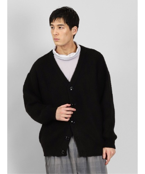 semantic design(セマンティックデザイン)の「【オーバーサイズ ウォッシャブル】セマンティックデザイン モヘアライク BIGニットカーディガン(カーディガン/ボレロ・メンズ・ブラック/ボルドー/ホワイト/ブルー系その他・X-LARGE/MEDIUM/LARGE)」の16枚目の写真