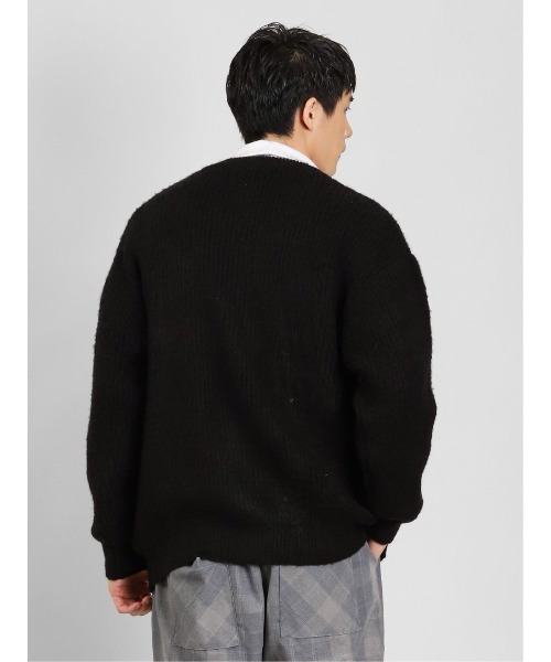semantic design(セマンティックデザイン)の「【オーバーサイズ ウォッシャブル】セマンティックデザイン モヘアライク BIGニットカーディガン(カーディガン/ボレロ・メンズ・ブラック/ボルドー/ホワイト/ブルー系その他・X-LARGE/MEDIUM/LARGE)」の17枚目の写真