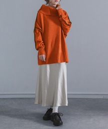 osharewalker | 『配色ラインボリュームタートルニット』(ニット/セーター)