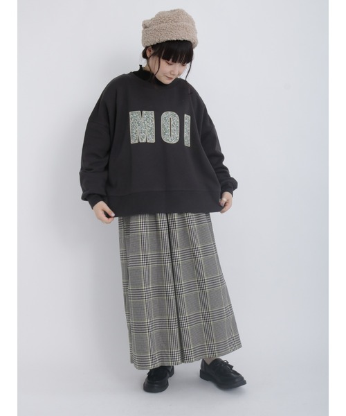 Samansa Mos2（サマンサ モスモス）の「TR柄アソートワイドパンツ（その他パンツ・レディース・ブラック/ベージュ/チャコール・ﾌﾘ-）」の8枚目の写真