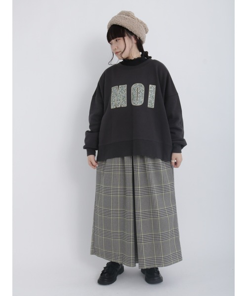 Samansa Mos2（サマンサ モスモス）の「TR柄アソートワイドパンツ（その他パンツ・レディース・ブラック/ベージュ/チャコール・ﾌﾘ-）」の9枚目の写真