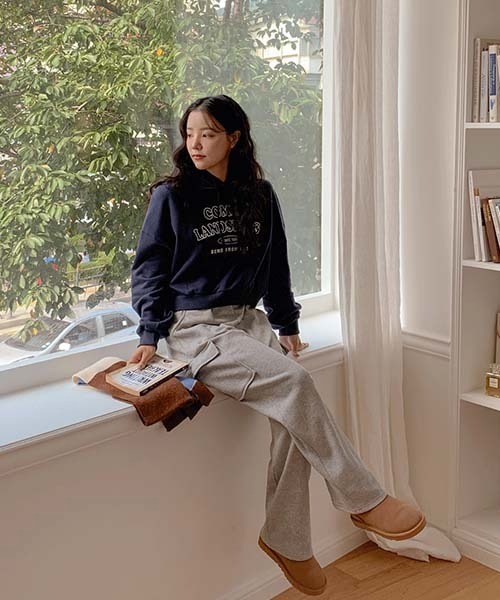 SONA（ソナ）の「SONYUNARA シルエットスウェットバンディング神カーゴパンツ（スウェットパンツ・レディース・グレー・150/160）」の13枚目の写真