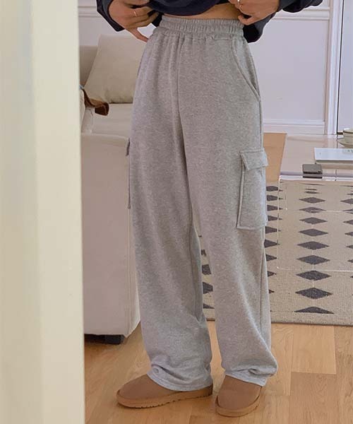 SONA（ソナ）の「SONYUNARA シルエットスウェットバンディング神カーゴパンツ（スウェットパンツ・レディース・グレー・150/160）」の10枚目の写真