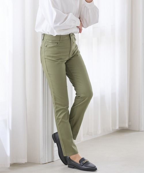 Honeys（ハニーズ）の「カラースキニー（股下７０ｃｍ）（その他パンツ・レディース・アイボリー/ベージュ/ネイビー/ブラック/ホワイト/カーキ・M/S/L/LL/SS）」の5枚目の写真