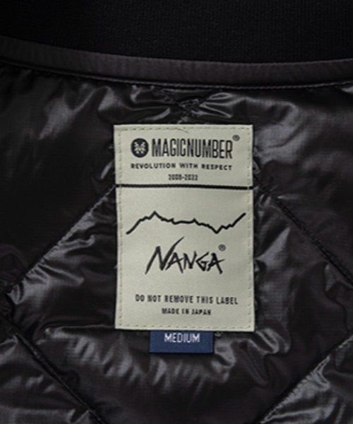 MAGIC NUMBER（マジック ナンバー）の「【MAGIC NUMBER】LIGHT LINER DOWN JK -NANGA/MAGIC NUMBER-（ダウンジャケット/コート・メンズ・ブラック・MEDIUM/LARGE/X-LARGE）」の2枚目の写真