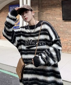 K*o様 BATONER バトナー　クルーネックセーター　ニット セール】【BATONER】 ボーダークルーネック（ニット/セーター