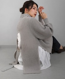 バックデザインニットセットアップチュニック