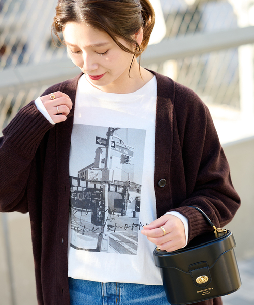 JOURNAL STANDARD（ジャーナルスタンダード）の「■《追加》フォトロングTシャツ（Tシャツ/カットソー・レディース・ホワイト系その他/ホワイト・FREE）」の5枚目の写真