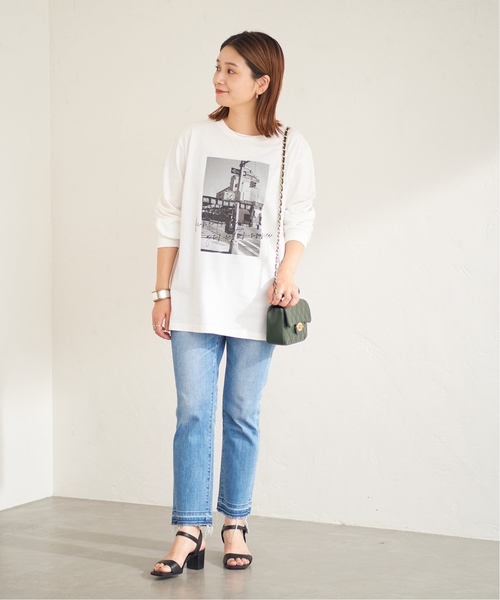JOURNAL STANDARD（ジャーナルスタンダード）の「■《追加》フォトロングTシャツ（Tシャツ/カットソー・レディース・ホワイト系その他/ホワイト・FREE）」の10枚目の写真