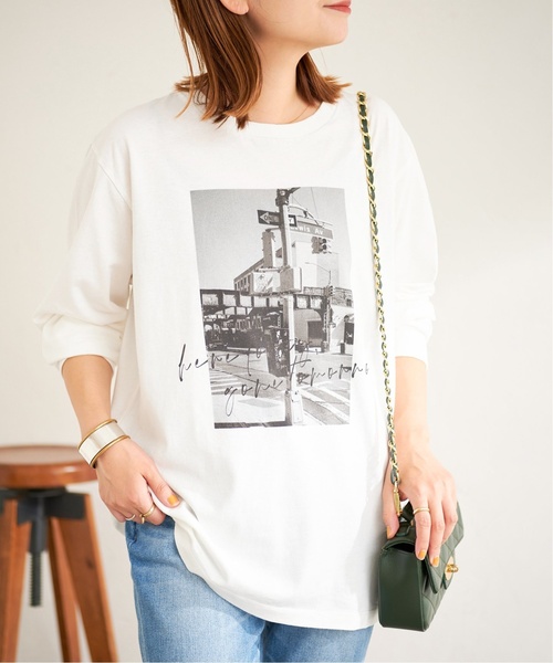 JOURNAL STANDARD（ジャーナルスタンダード）の「■《追加》フォトロングTシャツ（Tシャツ/カットソー・レディース・ホワイト系その他/ホワイト・FREE）」の11枚目の写真
