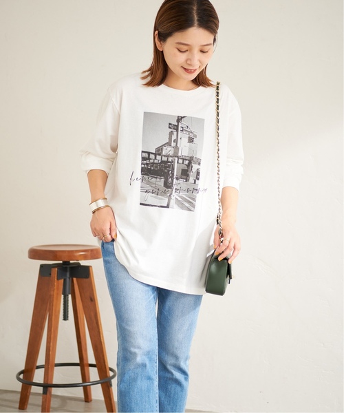 JOURNAL STANDARD（ジャーナルスタンダード）の「■《追加》フォトロングTシャツ（Tシャツ/カットソー・レディース・ホワイト系その他/ホワイト・FREE）」の15枚目の写真