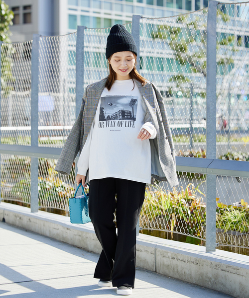 JOURNAL STANDARD（ジャーナルスタンダード）の「■《追加》フォトロングTシャツ（Tシャツ/カットソー・レディース・ホワイト系その他/ホワイト・FREE）」の18枚目の写真