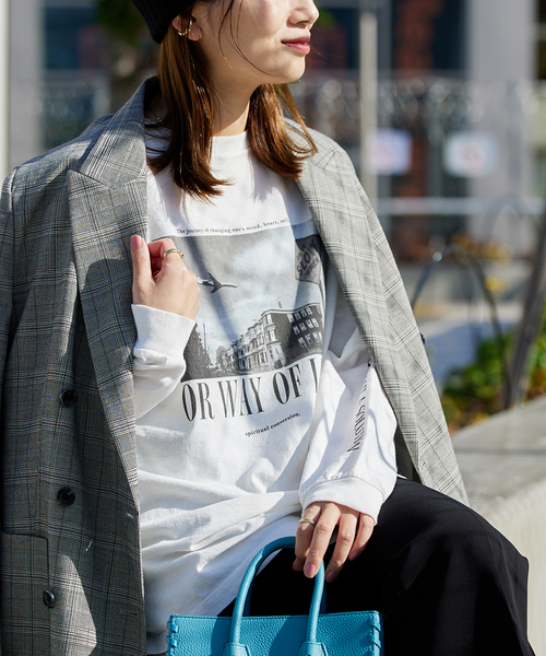 JOURNAL STANDARD（ジャーナルスタンダード）の「■《追加》フォトロングTシャツ（Tシャツ/カットソー・レディース・ホワイト系その他/ホワイト・FREE）」の19枚目の写真