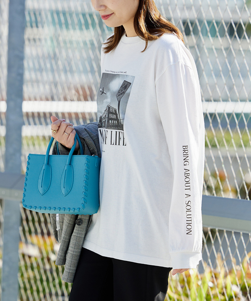 JOURNAL STANDARD（ジャーナルスタンダード）の「■《追加》フォトロングTシャツ（Tシャツ/カットソー・レディース・ホワイト系その他/ホワイト・FREE）」の21枚目の写真