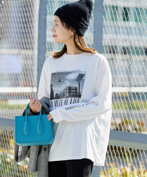 JOURNAL STANDARD（ジャーナルスタンダード）の「■《追加》フォトロングTシャツ（Tシャツ/カットソー・レディース・ホワイト系その他/ホワイト・FREE）」の22枚目の写真