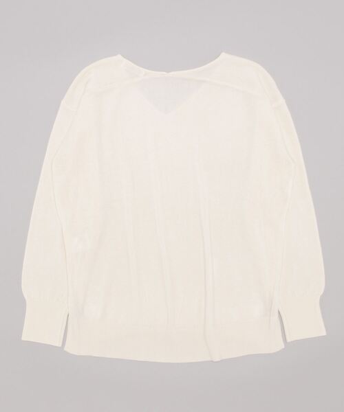 natural couture(ナチュラルクチュール)の「プチプラカシミアタッチVネックニット(ニット/セーター・レディース・ベージュ/ピンク/グリーン/ブラック/オフホワイト・FREE)」の19枚目の写真