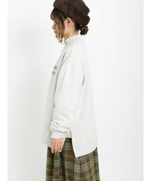 Samansa Mos2(サマンサ モスモス)の「裏起毛胸ロゴプリントスウェット(Tシャツ/カットソー・レディース・サックスブルー/グレー/ブラウン/ネイビー・フリ-)」の18枚目の写真