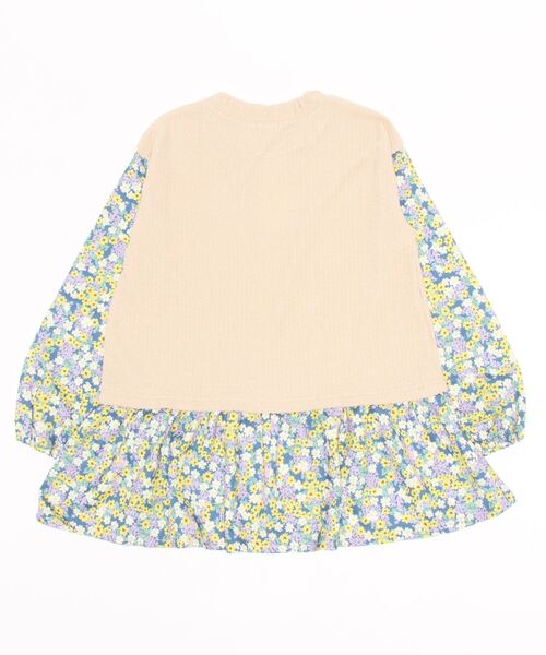 trois lapins kp（トロワラパンケーピー）の「デシン小花プリント長袖チュニック(140～160)（チュニック・キッズ・ベージュ・140cm/150cm/160cm）」の11枚目の写真