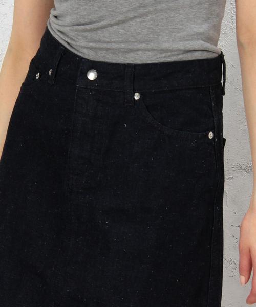 green label relaxing（グリーンレーベルリラクシング）の「GC NEP DNM スカート◆（デニムスカート・レディース・ネイビー・36/40/38）」の3枚目の写真
