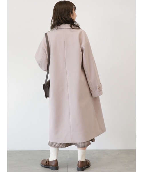 ehka sopo（エヘカソポ）の「ステンカラーコート（ステンカラーコート・レディース・ベージュ/ブラック/グレー・ﾌﾘ-）」の12枚目の写真