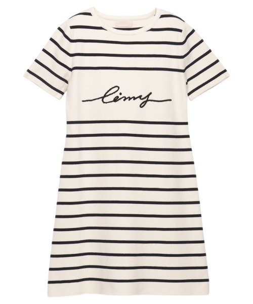 EIMY ISTOIRE(エイミーイストワール)の「eimyクラシックボーダーニットミニワンピース(ワンピース・レディース・ホワイト/ベージュ/ピンク・FREE)」の12枚目の写真