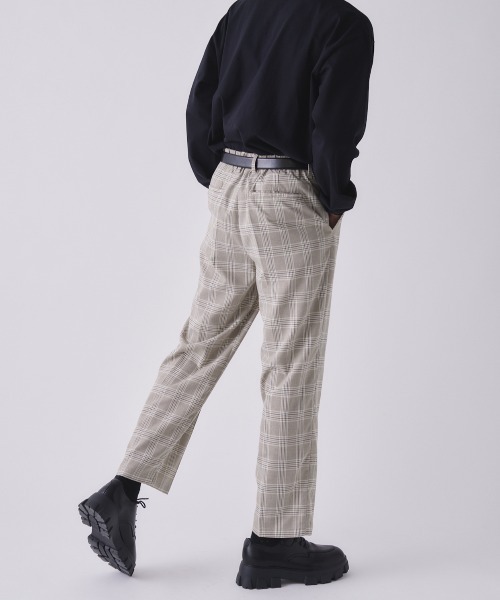 EDEL（エーデル）の「EDEL - ハイウェストセンタープレススラックス（その他パンツ・メンズ・チェック/ブラック・MEDIUM/LARGE）」の12枚目の写真