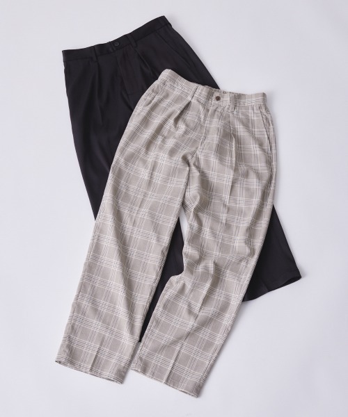 EDEL（エーデル）の「EDEL - ハイウェストセンタープレススラックス（その他パンツ・メンズ・チェック/ブラック・MEDIUM/LARGE）」の13枚目の写真