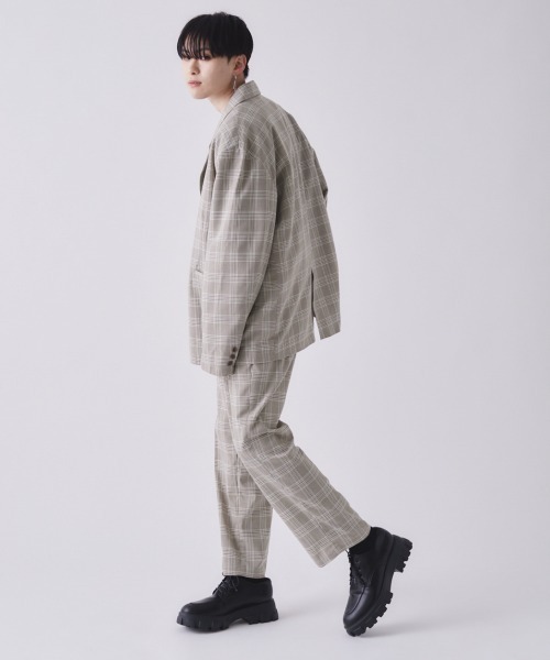 EDEL（エーデル）の「EDEL - ハイウェストセンタープレススラックス（その他パンツ・メンズ・チェック/ブラック・MEDIUM/LARGE）」の18枚目の写真