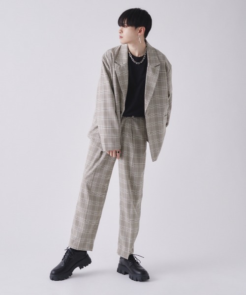 EDEL（エーデル）の「EDEL - ハイウェストセンタープレススラックス（その他パンツ・メンズ・チェック/ブラック・MEDIUM/LARGE）」の19枚目の写真