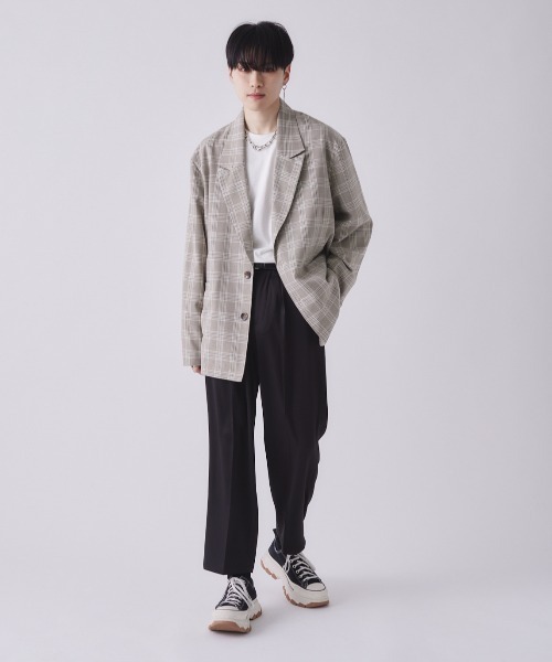 EDEL（エーデル）の「EDEL - ハイウェストセンタープレススラックス（その他パンツ・メンズ・チェック/ブラック・MEDIUM/LARGE）」の22枚目の写真