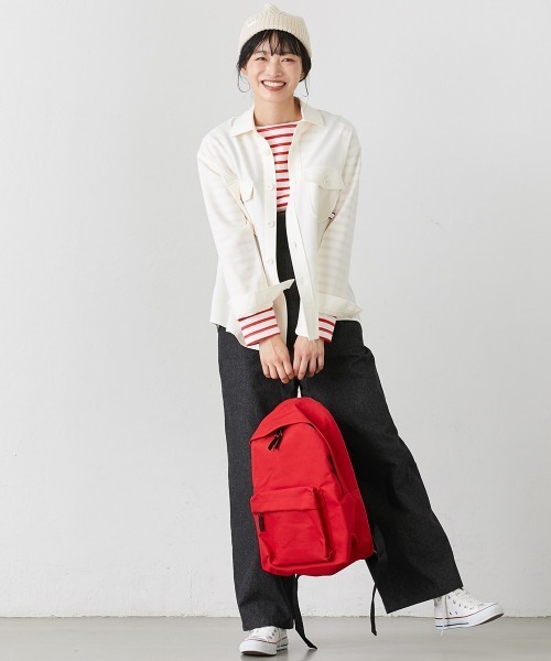 Le temps riche(ルタンリッシュ)の「CPOシャツジャケット<Le temps riche>(その他アウター・レディース・モカ/アイボリー・L/S/M/LL)」の5枚目の写真