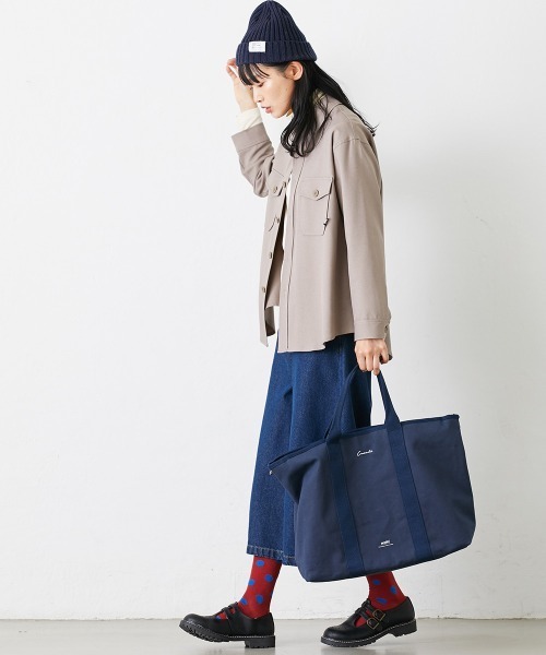 Le temps riche(ルタンリッシュ)の「CPOシャツジャケット<Le temps riche>(その他アウター・レディース・モカ/アイボリー・L/S/M/LL)」の18枚目の写真