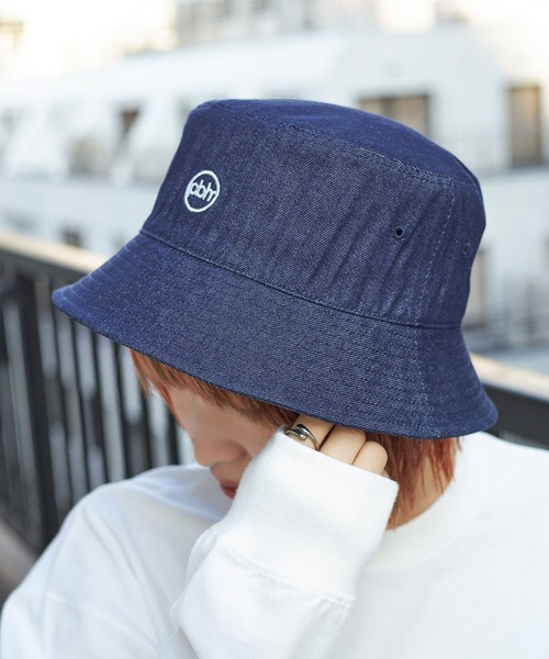 PBLIM（ページボーイリム）の「PAGEBOYLIM/ロゴツイルバケハ（ハット・レディース・ブラック/ベージュ/ライトブルー/インディゴブルー・FREE）」の8枚目の写真