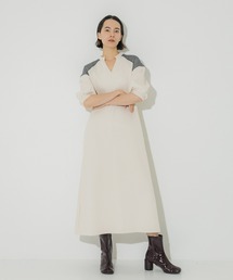 メッシュコンビリラックスワンピース