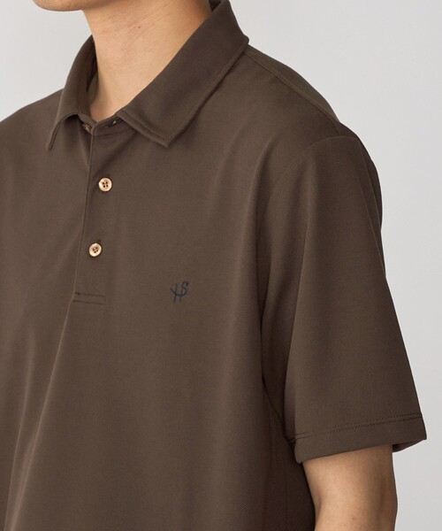 SHIPS(シップス)の「【WEB限定】SHIPS: 吸水速乾・UVケア Drymix(R)ワンポイントロゴ レギュラーカラー ポロシャツ(ポロシャツ・メンズ・ライトグレー/ネイビー/ブラック/ベージュ/ブルー/ダークグレー/ロイヤルブルー/ライトブルー/グレー/ブラウン・XX-LARGE/X-LARGE/LARGE/SMALL/MEDIUM)」の5枚目の写真