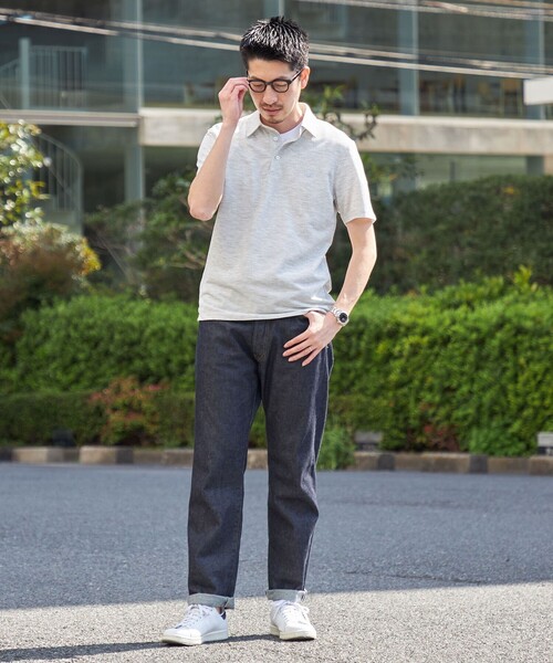 SHIPS(シップス)の「【WEB限定】SHIPS: 吸水速乾・UVケア Drymix(R)ワンポイントロゴ レギュラーカラー ポロシャツ(ポロシャツ・メンズ・ライトグレー/ネイビー/ブラック/ベージュ/ブルー/ダークグレー/ロイヤルブルー/ライトブルー/グレー/ブラウン・XX-LARGE/X-LARGE/LARGE/SMALL/MEDIUM)」の12枚目の写真