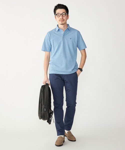 SHIPS(シップス)の「【WEB限定】SHIPS: 吸水速乾・UVケア Drymix(R)ワンポイントロゴ レギュラーカラー ポロシャツ(ポロシャツ・メンズ・ライトグレー/ネイビー/ブラック/ベージュ/ブルー/ダークグレー/ロイヤルブルー/ライトブルー/グレー/ブラウン・XX-LARGE/X-LARGE/LARGE/SMALL/MEDIUM)」の19枚目の写真