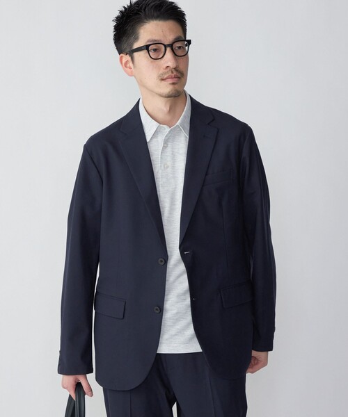 SHIPS（シップス）の「【WEB限定】SHIPS: 吸水速乾・UVケア Drymix（R）ワンポイントロゴ レギュラーカラー ポロシャツ（ポロシャツ・メンズ・ライトグレー/ネイビー/ブラック/ベージュ/ブルー/ダークグレー/ロイヤルブルー/ライトブルー/グレー・XX-LARGE/X-LARGE/LARGE/SMALL/MEDIUM）」の20枚目の写真