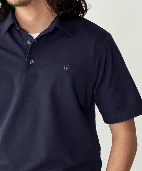 SHIPS（シップス）の「【WEB限定】SHIPS: 吸水速乾・UVケア Drymix（R）ワンポイントロゴ レギュラーカラー ポロシャツ（ポロシャツ・メンズ・ライトグレー/ネイビー/ブラック/ベージュ/ブルー/ダークグレー/ロイヤルブルー/ライトブルー/グレー・XX-LARGE/X-LARGE/LARGE/SMALL/MEDIUM）」の21枚目の写真