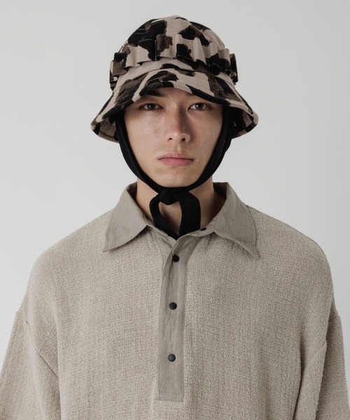 SASQUATCHfabrix.(サスクワァッチファブリックス)の「ANIMAL PATTERN BUSH HAT(ハット・メンズ・ブラウン/ナチュラル/マスタード・FREE)」の6枚目の写真