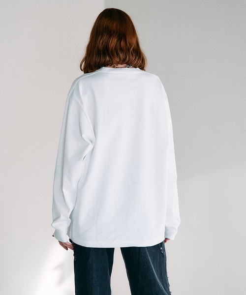 PRANK PROJECT ダメージレイヤードロンTEE ピンク PRANK PROJECT プランク プロジェクト 【UNISEX】Pロゴビッグ