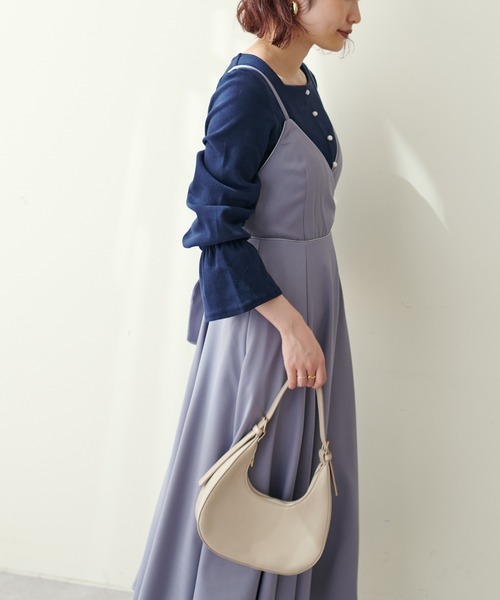 cen.センmyclozzetパイピングバックリボンワンピース美品yori Lace Ladies ワンピース バックリボン パイピングキャミ