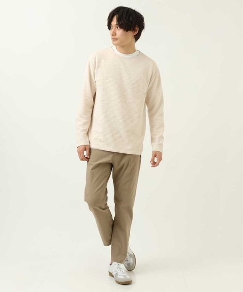a.v.v(アーヴェヴェ)の「【カットソー+レイヤードインナーの2点セット】タックプルオーバー(Tシャツ/カットソー・メンズ・アイボリー/ライトブルー/ネイビー・46/50/48/44)」の16枚目の写真