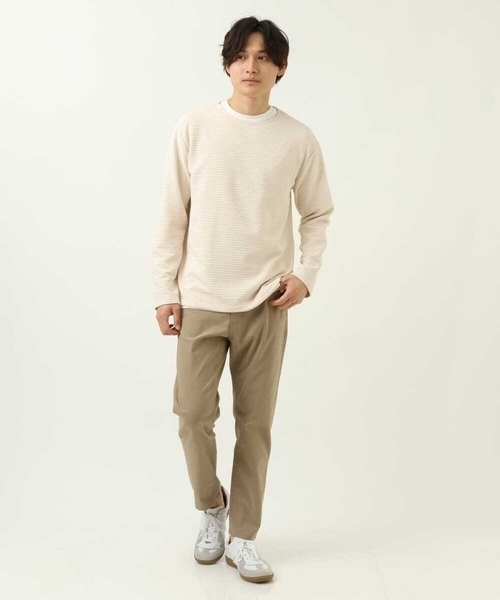 a.v.v(アーヴェヴェ)の「【カットソー+レイヤードインナーの2点セット】タックプルオーバー(Tシャツ/カットソー・メンズ・アイボリー/ライトブルー/ネイビー・46/50/48/44)」の17枚目の写真