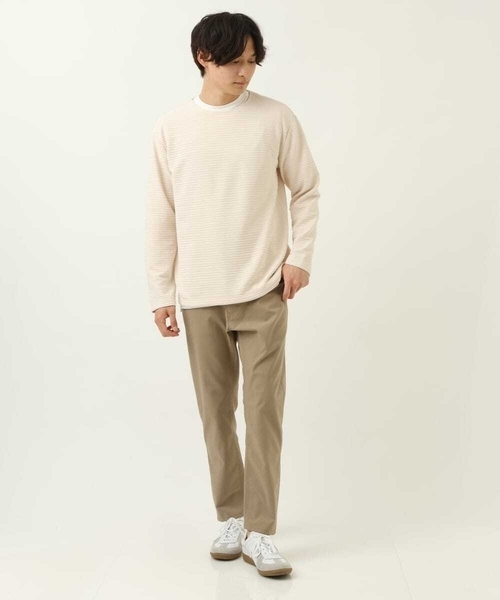 a.v.v(アーヴェヴェ)の「【カットソー+レイヤードインナーの2点セット】タックプルオーバー(Tシャツ/カットソー・メンズ・アイボリー/ライトブルー/ネイビー・46/50/48/44)」の18枚目の写真