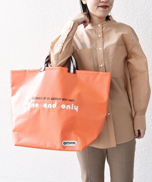 OUTDOOR PRODUCTS(アウトドアプロダクツ)の「*OUTDOOR エンブロイダリー トート ◆(トートバッグ・レディース・ブラック/オレンジ・ONE SIZE)」の14枚目の写真