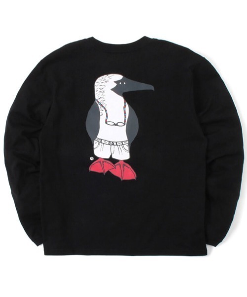 CHUMS(チャムス)の「CHUMS/チャムス 40周年限定/40イヤーズオールドブービー ロングスリーブTシャツ/バックプリントTシャツ/ロンT CH01-2250(Tシャツ/カットソー・メンズ・ブラック/ホワイト/オレンジ・M/L/XL)」の3枚目の写真