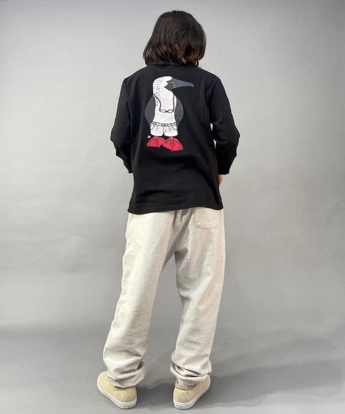 CHUMS(チャムス)の「CHUMS/チャムス 40周年限定/40イヤーズオールドブービー ロングスリーブTシャツ/バックプリントTシャツ/ロンT CH01-2250(Tシャツ/カットソー・メンズ・ブラック/ホワイト/オレンジ・M/L/XL)」の21枚目の写真